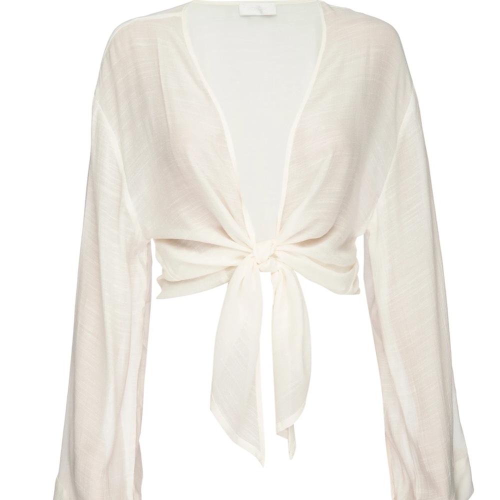 Monday swimwear Tahiti Tie Top - Ivory